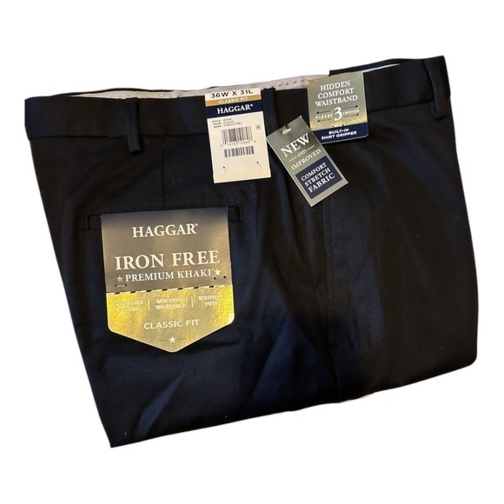 Haggar Iron Free Classic Fit Khaki Pants / 36